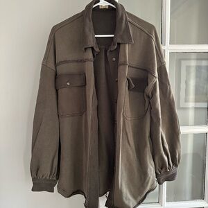 Oversized POL Jacket in Green, Size M